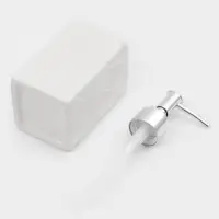 Набор для ванной "Лепесток", 3 предмета (дозатор для мыла, стакан, мыльница), цвет белый