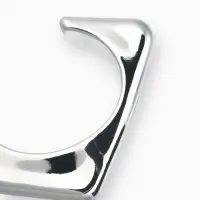 Браслет манжета &laquo;Уголки&raquo;, цвет серебро