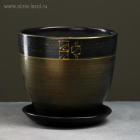 Горшок цветочный Мираж коричнев 5 л