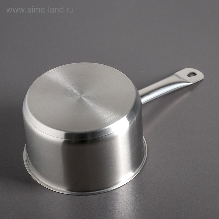 Ковш &laquo;Общепит&raquo;, 2,6 л, d=18 см, h=11 см, металлическая крышка, с теплораспределительным слоем, индукция