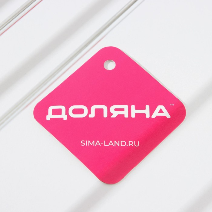 Сушилка для бокалов Доляна, 2 направляющих, 34&times;6&times;22,5 см, цвет хромированный