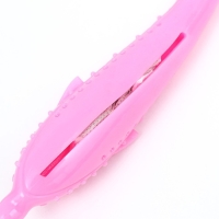 Игрушка для кошек с кошачьей мятой "Дельфин", 17 см, розовая