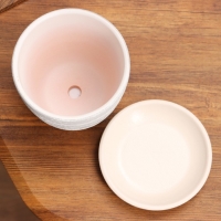 Горшок цветочный "Букле" серый крокус №1, 0,7 л