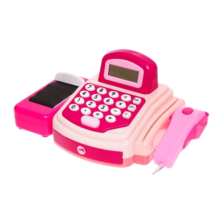 Касса &laquo;Крутой магазинчик&raquo; со сканером, корзиной и аксессуарами