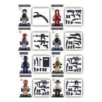 Конструктор фигурки &laquo;Полиция и грабители&raquo;, 1 шт., МИКС