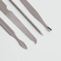 Набор маникюрный &laquo;Люси&raquo;, 10 предметов, кожзам-чехол, цвет фуксия