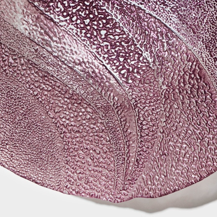 Салатник стеклянный &laquo;Драхна&raquo;, d=33 см, цвет бордовый