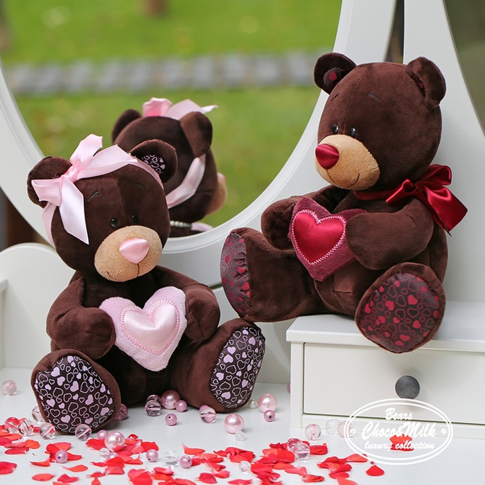 Мягкая игрушка &laquo;Медведь Milk&raquo;, с сердцем, 50 см