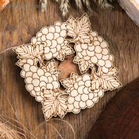 Подставка под горячее &laquo;Виноград&raquo;, D=11 см, можжевельник