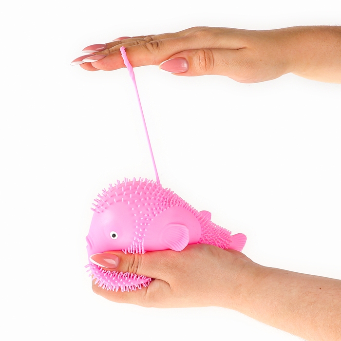 Ёжка &laquo;Рыбка&raquo; световой, цвета МИКС