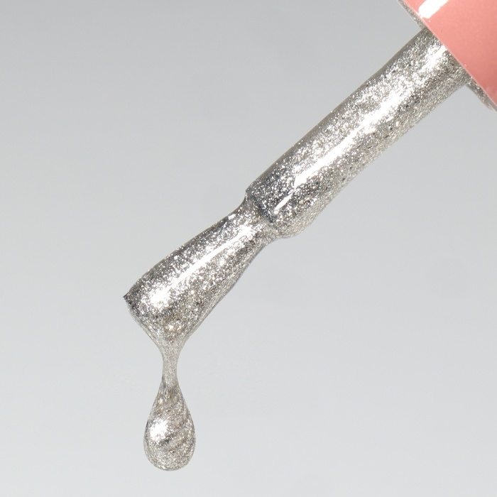 Гель лак для ногтей &laquo;COLOR CHROME&raquo;, 3-х фазный, 10 мл, LED/UV, цвет серебристый (65)