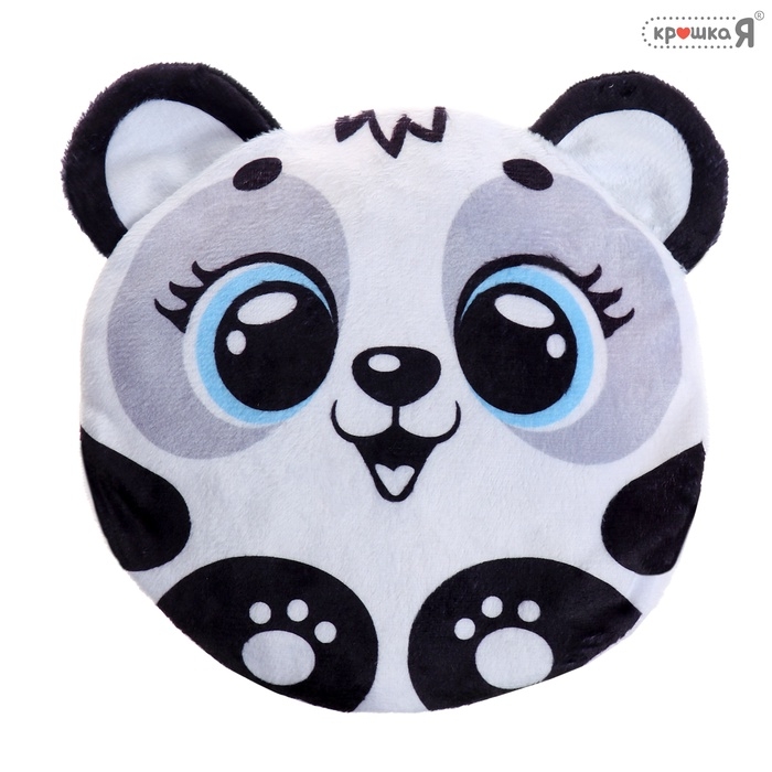Грелка &laquo;Панда&raquo;, детская, с вишнёвыми косточками, цвет серый
