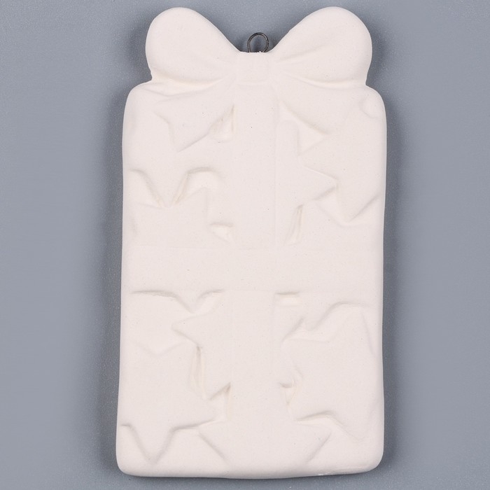 Новый год! Ёлочное украшение под раскраску &laquo;Подарок с бантиком&raquo;, с подвесом