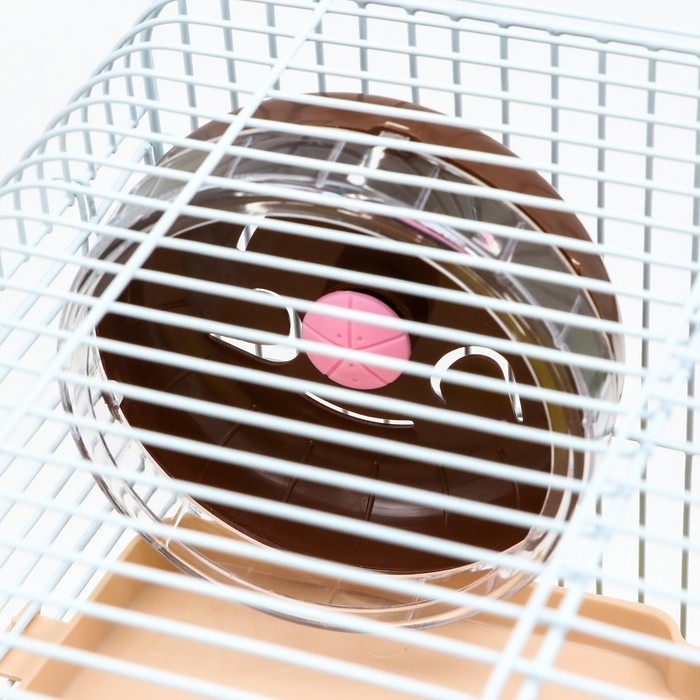 Клетка для грызунов Клетка для грызунов "Пижон", двухэтажная с наполнением 31 х 24 х 40 см, коричневая