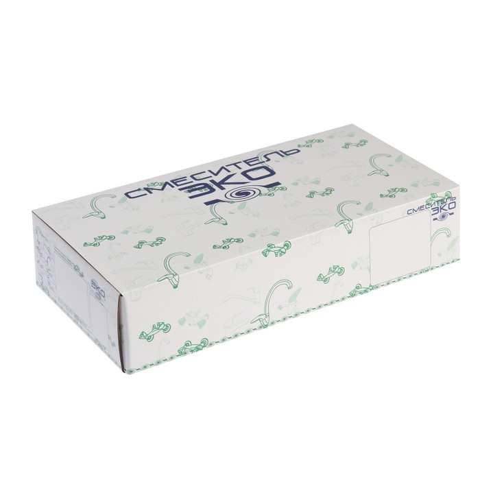 Смеситель для кухни "ЦС-СМ" ЭП401149, однорычажный, на шпильке, гибкий излив, хром