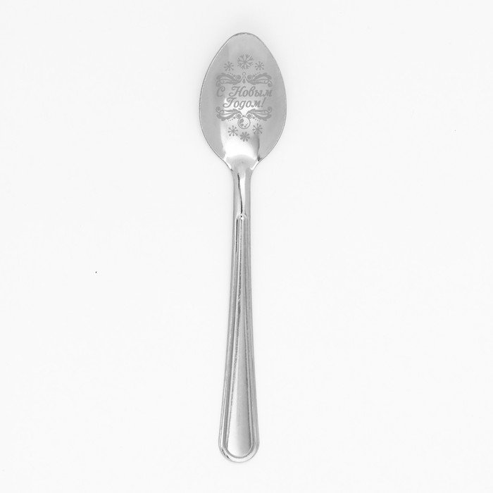 Ложка сувенирная на открытке &laquo;Новогодняя коллекция: Счастья в новом году&raquo;, 3 х 14 см