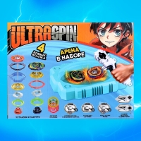 Набор боевых волчков &laquo;Сражение&raquo;, 4 волчка, 2 запуска, 1 арена