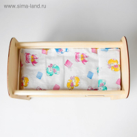 Кроватка классическая №3 &laquo;2-х ярусная&raquo;, с постельным бельём