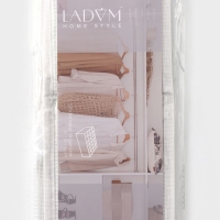 Органайзер для хранения белья LaDо́m, 24 ячейки, 32&times;32&times;10 см, цвет белый