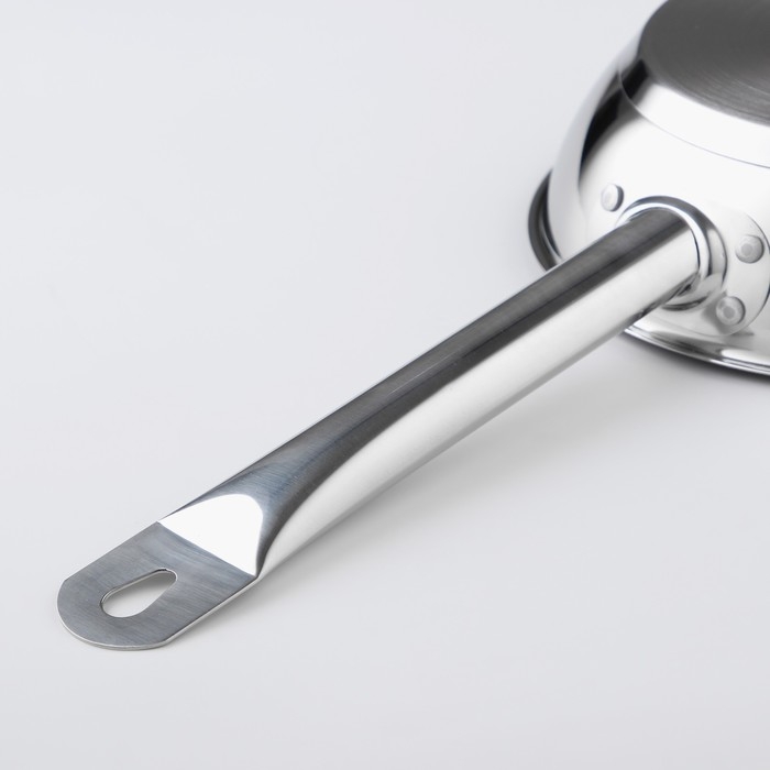 Сковорода &laquo;Общепит&raquo;, d=20 см, толщина корпуса 0,6 мм, дно 3,5 мм, с теплораспределительным слоем, антипригарное покрытие, индукция