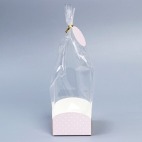 Пакет подарочный с коробкой, упаковка, &laquo;Подарок для тебя&raquo;, 9 х 9 х 35 см