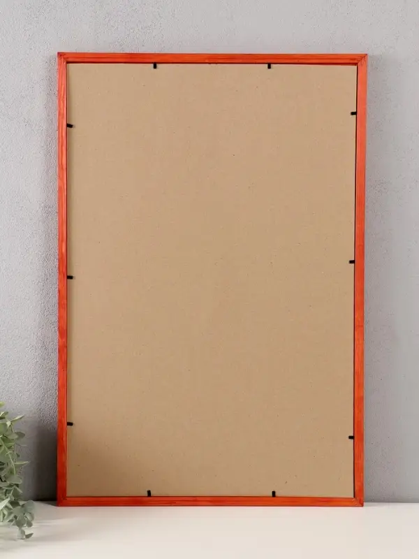 Фоторамка дерево 40х60 см, махагон №2 (пластиковый экран)