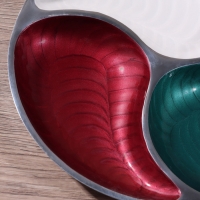 Менажница "Триколор" алюминий 28х28х4 см