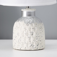 Настольная лампа с абажуром RISALUX &laquo;Овация&raquo;, 1&times;Е14, 40 Вт, белый, 22&times;22&times;31 см