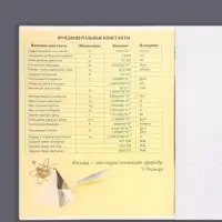 Тетрадь предметная 48 листов в клетку, Calligrata &laquo;Доска. Физика&raquo;, обложка мелованный картон