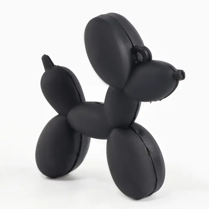 Алмазная мозаика на брелоке "Собачка" черный