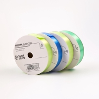 Лента для декора и подарков, салатовый МИКС, 2 см х  45 м набор 4шт   9567786