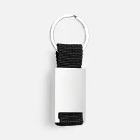 Брелок Inlet с тканевой вставкой, черный