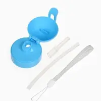 Поильник-непроливайка с трубочкой, 270 мл, Синий трактор