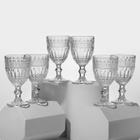 Набор фужеров, стеклянный, d=9 см, h=17 см, 310 мл, 6 шт.