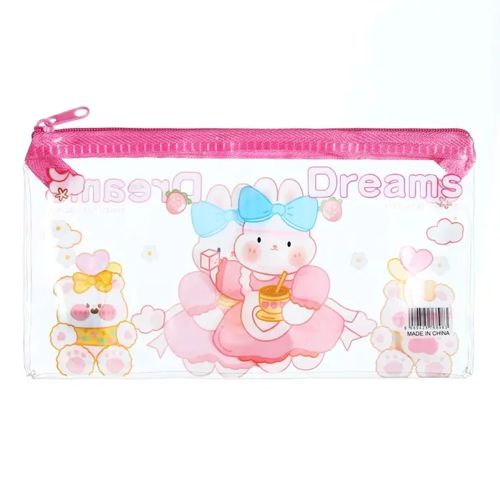 Пенал на молнии "Зверушки", МИКС