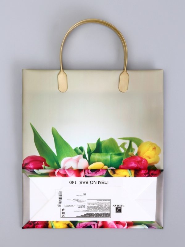 Пакет "Цветы/Город ", мягкий пластик, 26 x 23 см, 110 мкм МИКС