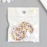 Декор для творчества акрил "Цветочный венок" 0,2х3,8х4,3 см