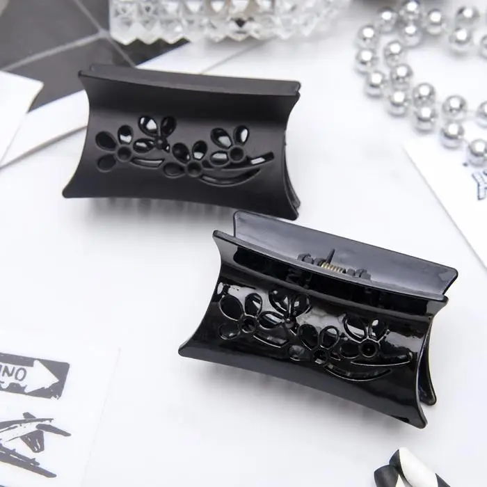 Крабик для волос &laquo;Ночка&raquo;, цветы, 6.8 см, матовый и глянец, МИКС