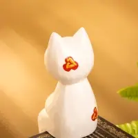 Сувенир &laquo;Кот сидячий&raquo;, 7&times;5&times;15 см, дерево, белый