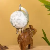 Глобус сувенирный, 11&times;8&times;21.5 см, подставка дерево