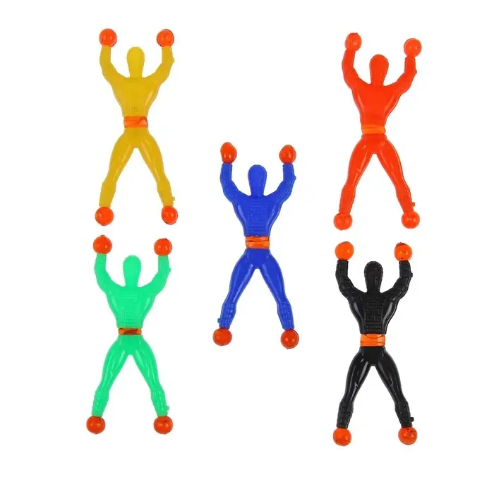 Липучка &laquo;Человек&raquo;, сползает по стеклу, цвета МИКС