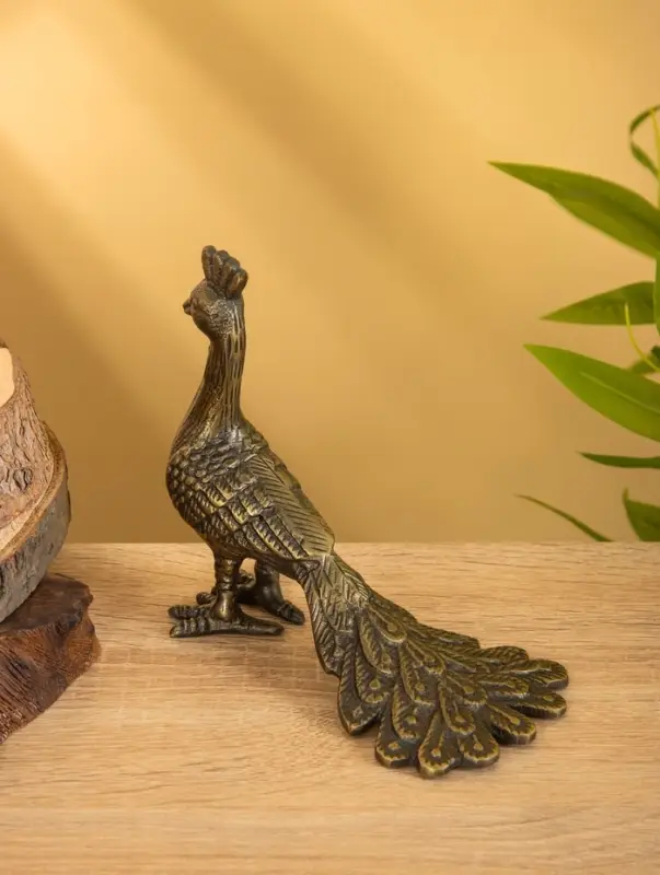 Сувенир &laquo;Павлин&raquo;, 18&times;8.5&times;14 см, алюминий