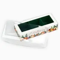 Коробка под 3 конфеты с ячейками &laquo;Аромат праздника&raquo;, 14.5 х 6 х 3 см