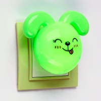 Ночник LED "Кролик", 7 см, 4W (V220) МИКС пластик RISALUX