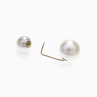 Булавка &laquo;Две жемчужины&raquo;, 3,5см, цвет бежевый в золоте