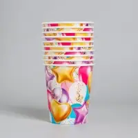 Стакан одноразовый бумажный &laquo;Шары&raquo;, 250 мл