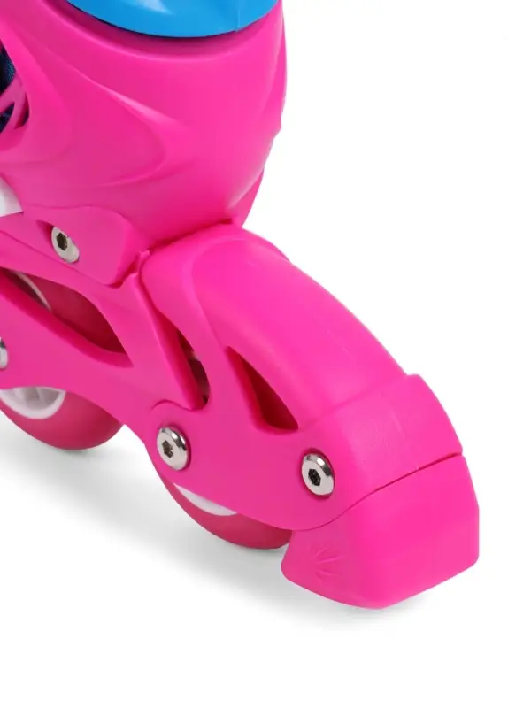 Коньки детские раздвижные BlackAqua, р. 30-33, для фитнеса, с роликовой платформой, мультиколор