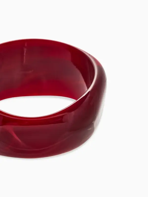 Браслет манжет акрил "Тренд", цвет бордово-малиновый