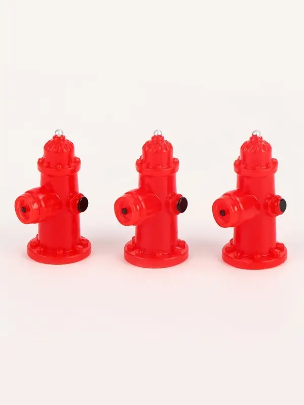 Миниатюра кукольная &laquo;Гидрант&raquo;, набор 3 шт., размер 1 шт. &mdash; 1,5 &times; 3 &times; 1,5 см