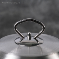 Набор кастрюль из нержавеющей стали &laquo;Тиссен&raquo;, 5 предметов: 1,8 л, 2,5 л, 3,5 л, 4,5 л, 6 л, d=18/20/22/24/26 см, металлические крышки